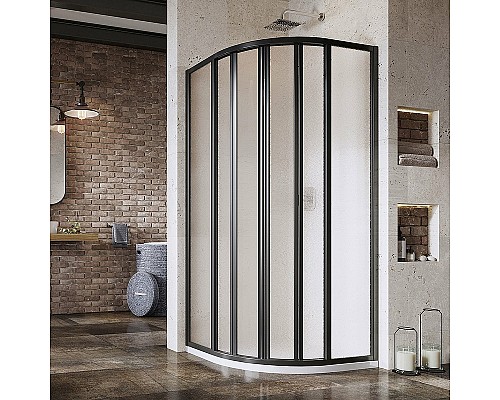 Душевой уголок Ravak Supernova SKKP6-90 90x90 3207O302ZG профиль Черный стекло Grape