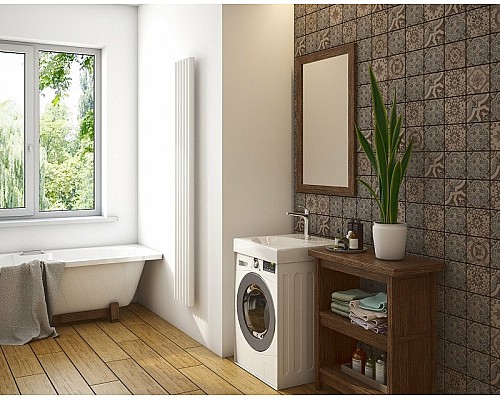 Раковина Эстет Lea 60 ФР-00003451 на стиральную машину Белая