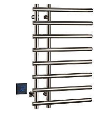 Полотенцесушитель электрический круглый сухой NIKEL BRUSH