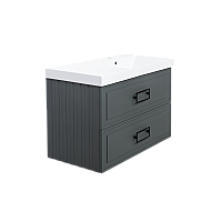 Тумба под раковину La Fenice Cubo Grigio TWIN серый 90