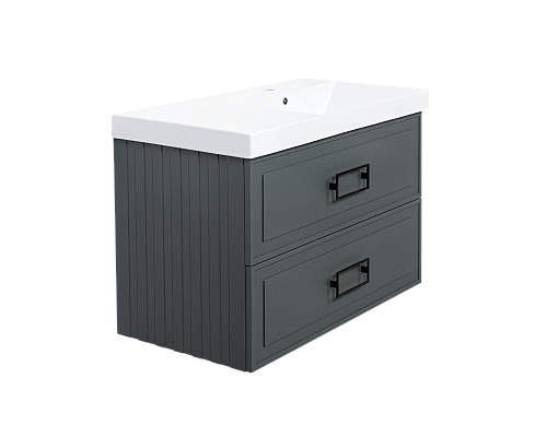 Тумба под раковину La Fenice Cubo Grigio TWIN серый 90