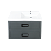 Тумба под раковину La Fenice Cubo Grigio TWIN серый 90