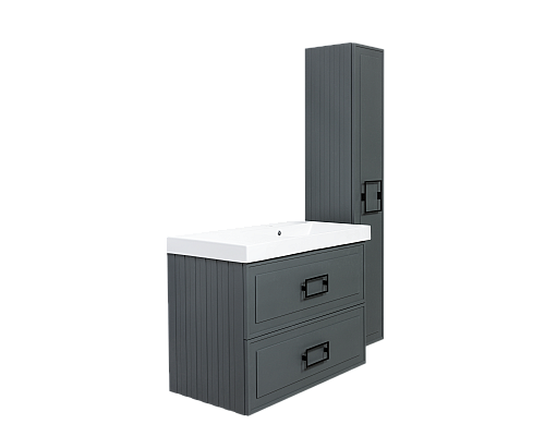 Тумба под раковину La Fenice Cubo Grigio TWIN серый 90