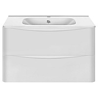 Тумба под раковину Vincea Paola VMC-2P800GW подвесная G.White