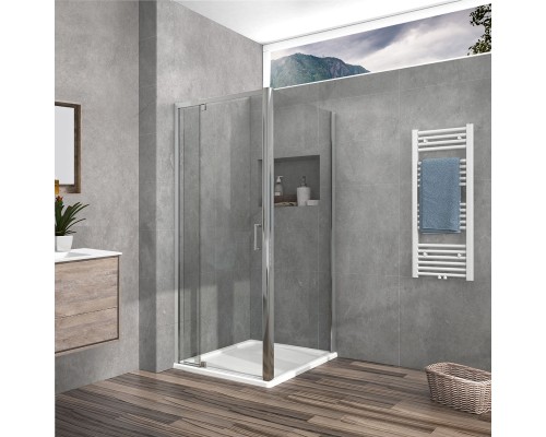 Душевой уголок Vincea Intra 90х90 VSR-1I809090CL профиль Хром стекло прозрачное