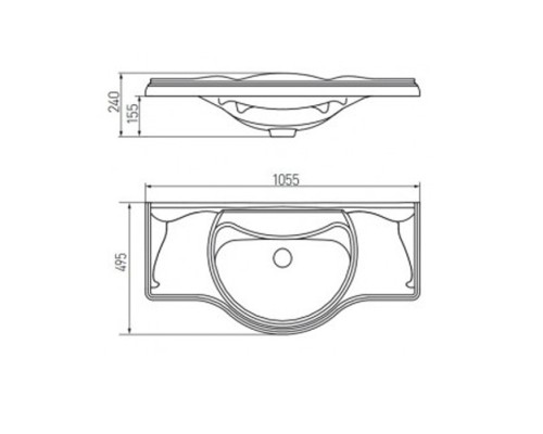 Раковина Roca America 105 327205000