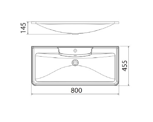 Раковина Florentina Аллегро 80 10.020.00800.001 Белая