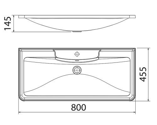Раковина Florentina Аллегро 80 10.020.00800.001 Белая