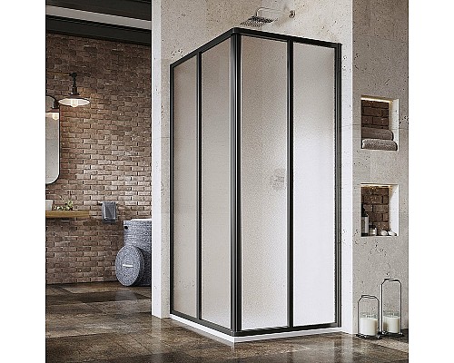 Душевая дверь Ravak Supernova SRV2-80 195 S 14V403O2ZG профиль Черный стекло Grape