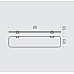 Стеклянная полка Colombo Design Plus W4916 Белый, Хром