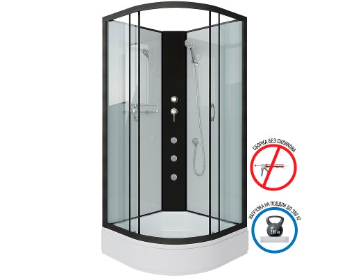 Душевая кабина Niagara Classic 90x90 NG-6701-14BKG с гидромассажем