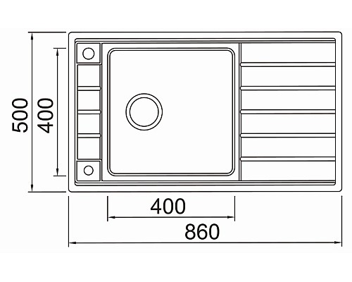 Кухонная мойка Seaman Eco Roma SMR-8650A.B Нержавеющая сталь