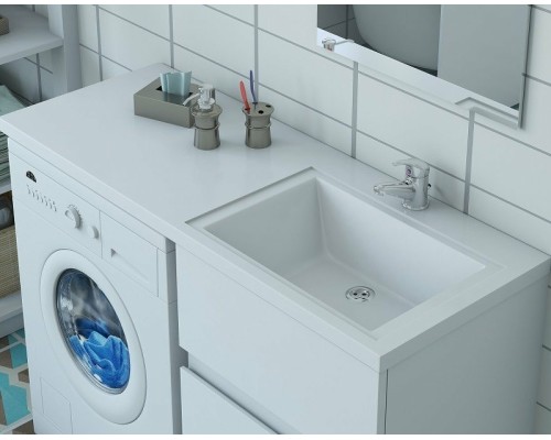 Тумба с раковиной Эстет Dallas Luxe 100 R ФР-00002316 Белая