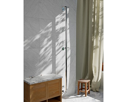 Полотенцесушитель электрический, хром, Margaroli Arcobaleno 616CRB-1650