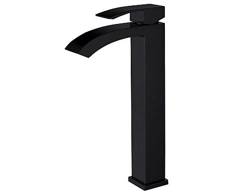 Смеситель ABBER Wasserfall AF8611B для накладной раковины, черный матовый