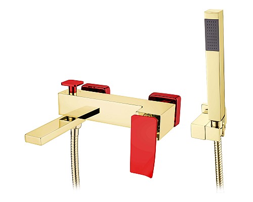 Смеситель для ванны,для душа Boheme Q 143-GR.2 золото
