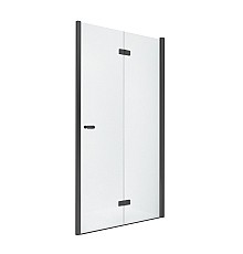 Душевая дверь NEW TRENDY NEW SOLEO BLACK складные R 80x195 D-0222A (черный)