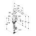 Однорычажный кухонный смеситель Kludi L-Ine 408519375