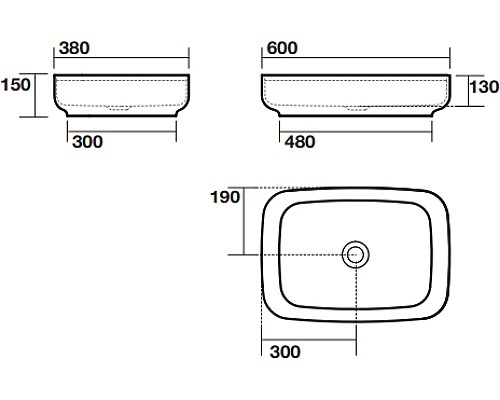 Раковина Kerasan Tribeca 514101 60 см