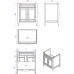 Тумба с раковиной TW Veronica Nuovo 68 VER2068-B+AR824bi*1 Bianco