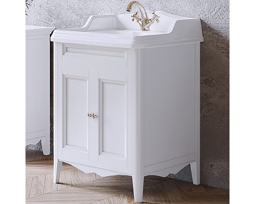 Тумба с раковиной TW Veronica Nuovo 68 VER2068-B+AR824bi*1 Bianco