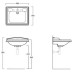 Тумба с раковиной TW Veronica Nuovo 68 VER2068-B+AR824bi*1 Bianco