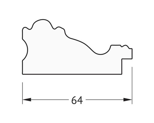 Зеркало Evoform Definite 145х55 BY 3109 в багетной раме - Версаль кракелюр 64 мм