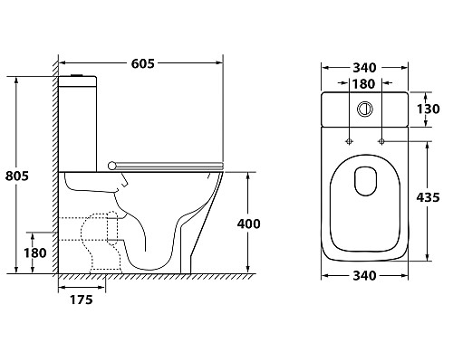 Чаша унитаза-компакта OWL Gap Ruta-G OWLT200901 с сиденьем DP микролифт