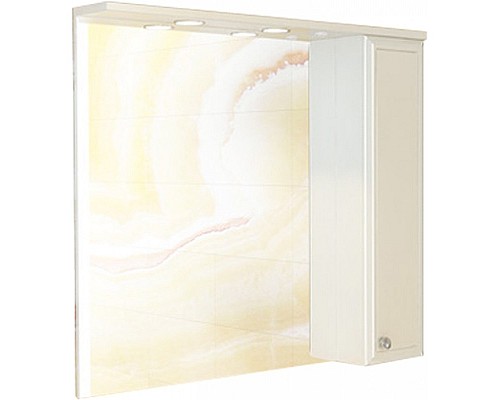 Зеркало со шкафом Comforty Сочи 85 00003132119 Белый глянец