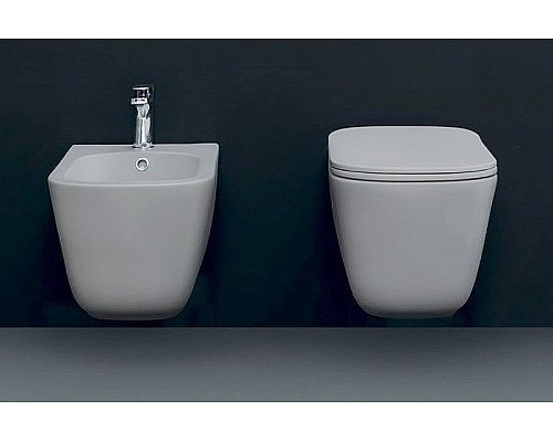 Унитаз Kerasan Tribeca 511459 подвесной Grigio matt без сиденья