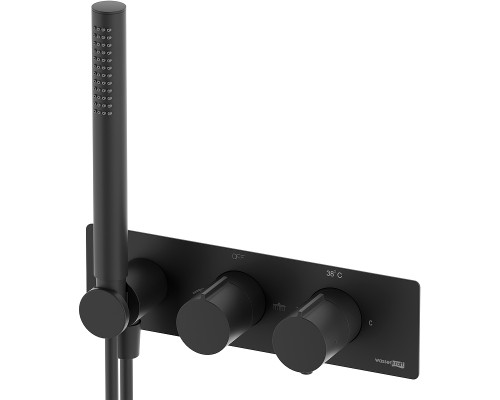 Смеситель для душа WasserKRAFT Elbe 7488 Thermo с термостатом Черный