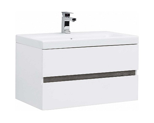 Тумба под раковину Aquanet Беркли 80 254290 подвесная Белый Дуб рошелье