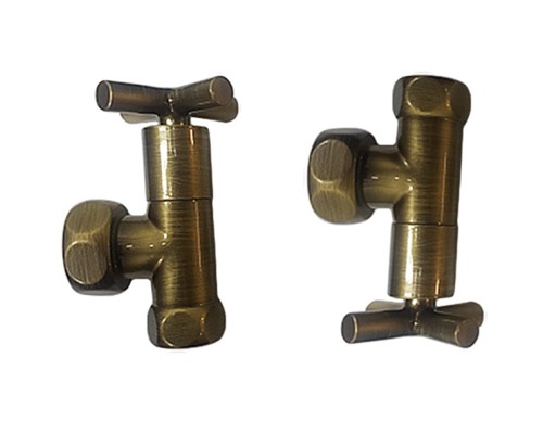 ВЕНТИЛЬ ЗАПОРНЫЙ УГЛОВОЙ КРЕСТ 3/4" x 1" г/г ZZ-4706 бронзовый (НЕ ИСПОЛЬЗ)