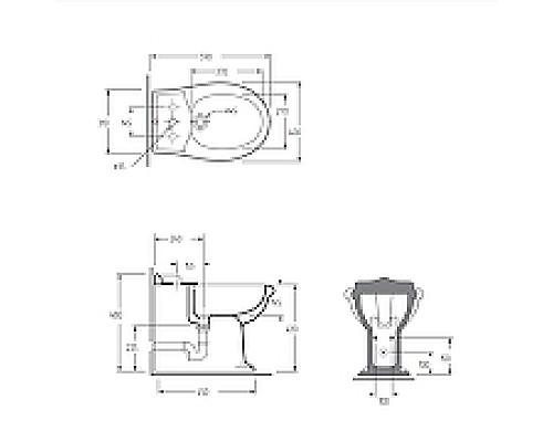 Биде Migliore Impero 20781 Белое
