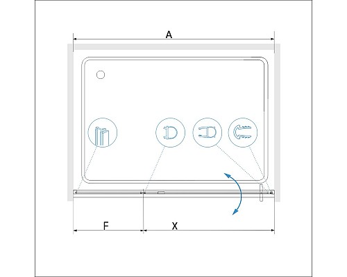 Душевая дверь RGW SV-03 100 см