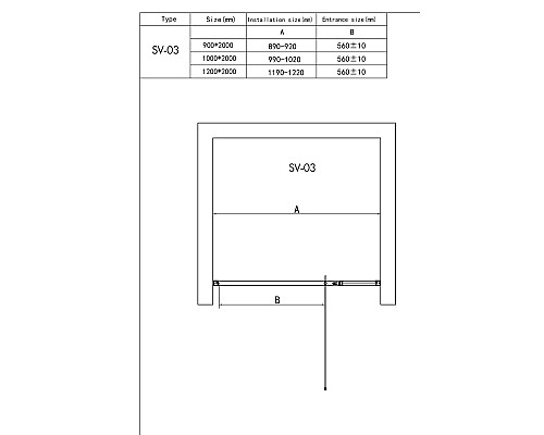 Душевая дверь RGW SV-03 100 см