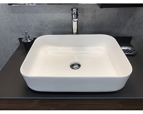 Тумба с раковиной Comforty Штутгарт 90 00-00002868 подвесная Дуб темно-коричневый Черная матовая