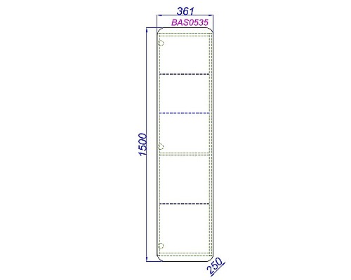 Шкаф пенал Aqwella Basic 35 BAS0535DZ Дуб золотой Шкаф пенал Aqwella Basic 35 BAS0535DZ Дуб золотой