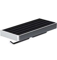 Держатель туалетной бумаги Damixa Jupiter DA77341900 двойной с полкой Черный Хром