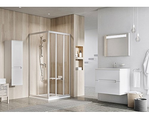 Душевая стенка Ravak Supernova APSS-75 94030UR2Z1 профиль Сатин стекло Transparent