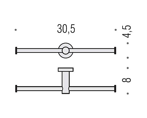 Держатель туалетной бумаги Colombo Design Plus W4990.NM двойной Черный матовый