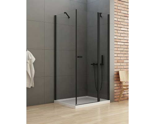 Душевое ограждение NEW TRENDY NEW SOLEO BLACK 100x90x195 (черный)
