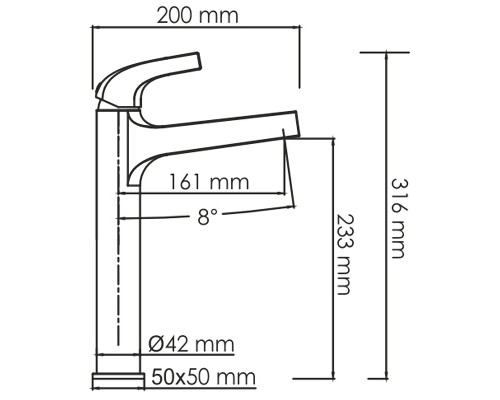 Смеситель для раковины WasserKRAFT Sauer 7103H Золото