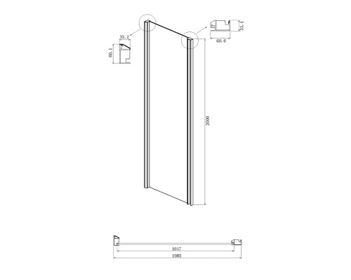 Душевой уголок Ambassador Intense 120x110 Хром