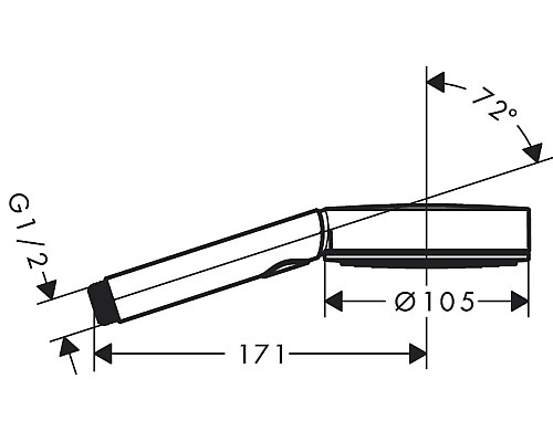 Ручной душ Hansgrohe Pulsify Select 24120000 Хром