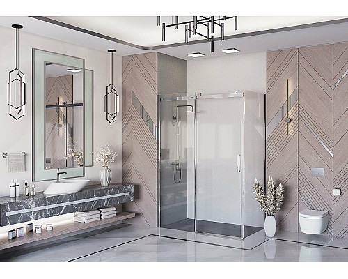 Душевой уголок Ambassador Benefit 120x100 19021101HX-100HX профиль Хром стекло прозрачное Душевой уголок Ambassador Benefit 120x100 19021101HX-100HX профиль Хром стекло прозрачное
