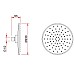 Верхний душ Berges Nardis R 072003 Хром сильвер
