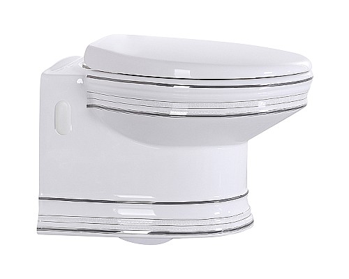 Унитаз CeramaLux Lux Classic 1412 подвесной с сиденьем Микролифт