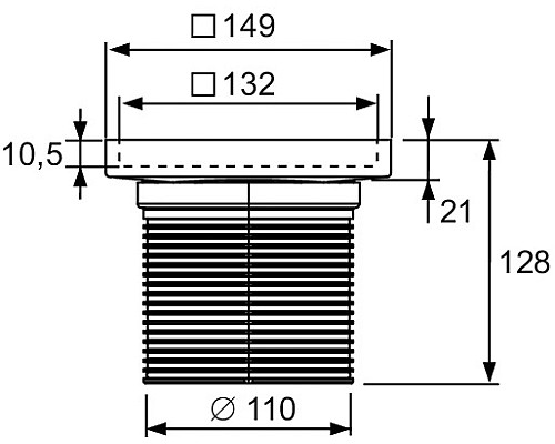 Основа для плитки TECE drainpoint 3660011 150 мм