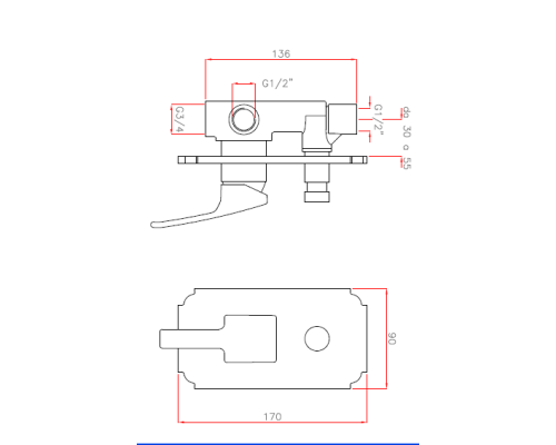 Смеситель для душа Cezares LEGEND-VDIM-02